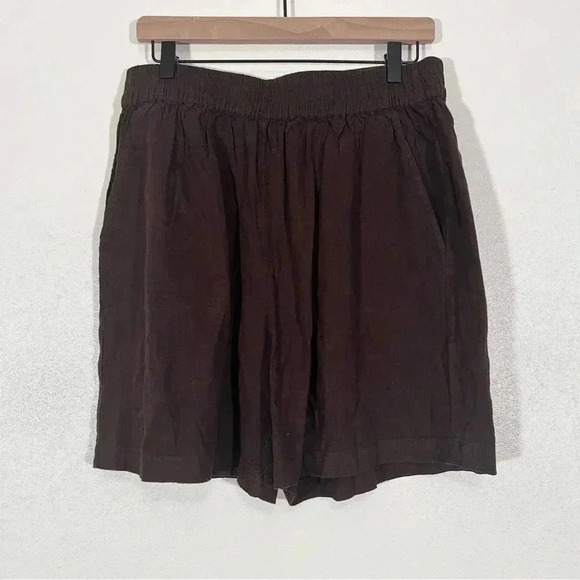 Sanctuary Pants - NWT Sanctuary Chocolate Brown Linen Blend Shorts